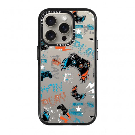 (แถมฟิล์มเคส) เคส FenixShield Tough EXTREME PRO | Mirror [ CRAZY GAMER ] สำหรับ iPhone 15 Pro Max / 15 Pro / 14 Pro Max